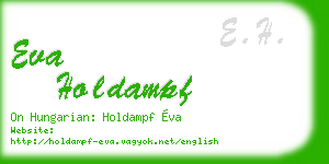 eva holdampf business card
